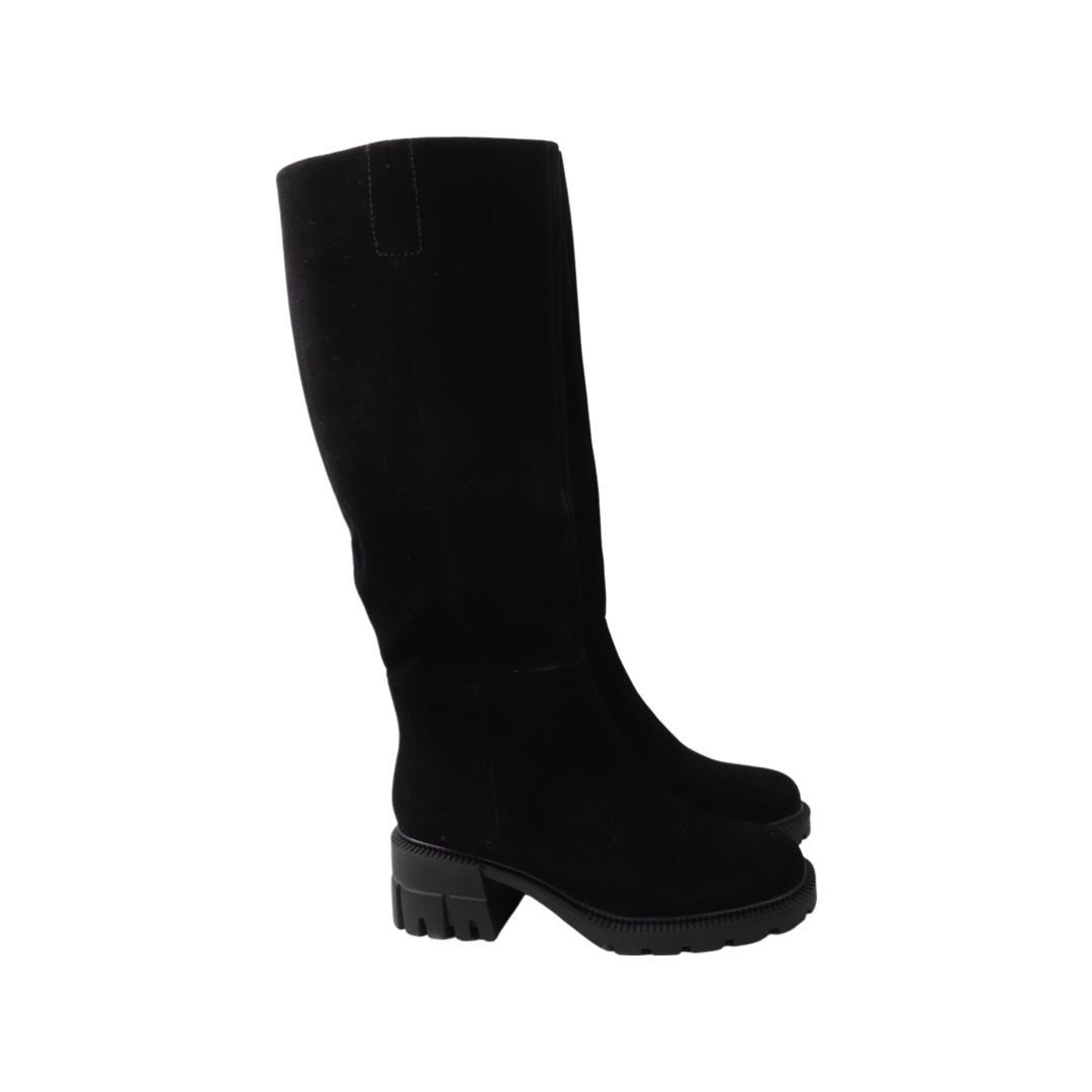 Сапоги женские Oeego из замши р. 37 Черный (100-22ZSC)