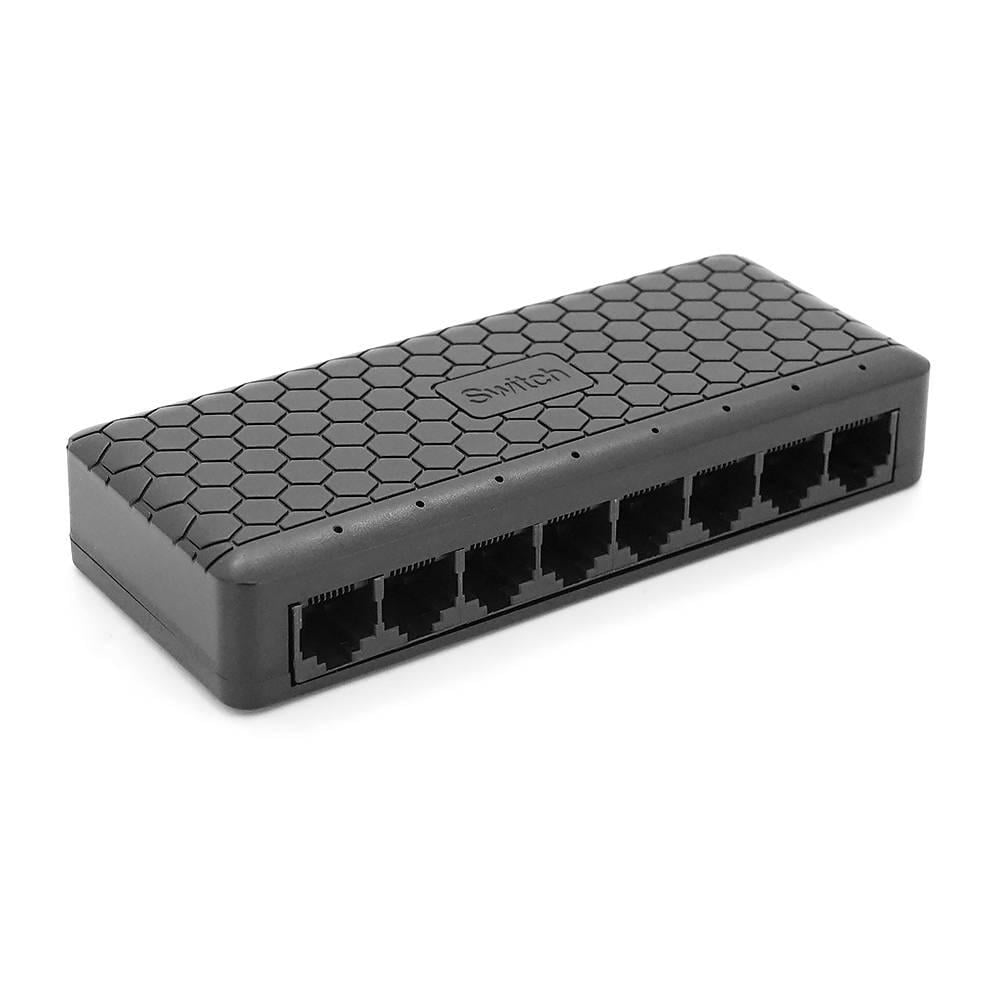 Комутатор Gigabit Ethernet ONV-H3008ES 8 портів 12В 1Ач 132х55х23,9 мм Чорний (39087)