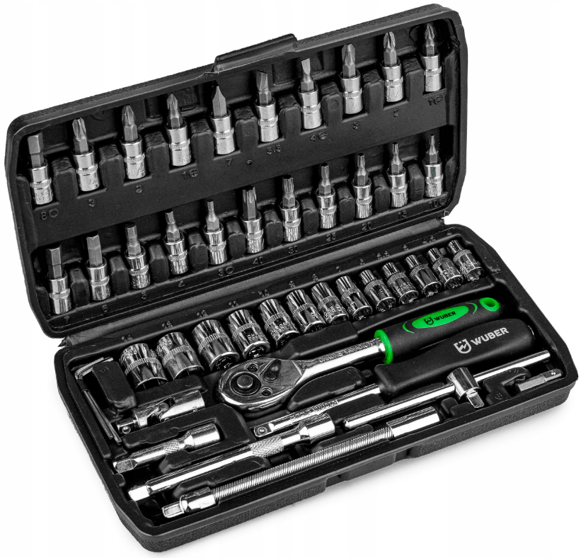 Набор торцевых головок Wuber 1/4" 4-14 мм (W0100312)