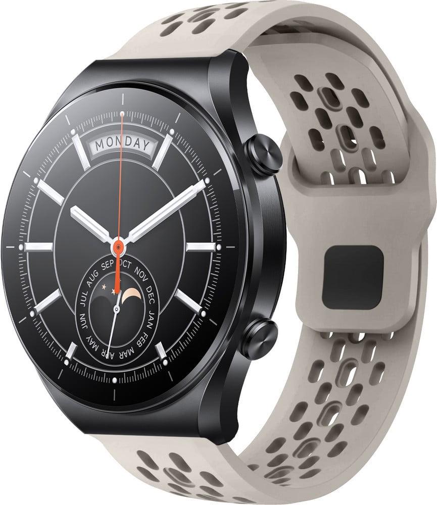 Ремешок силиконовый Liveunic для Xiaomi Watch S1 Beige (41980-34)