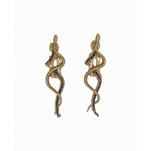 Серьги Seta Decor медуза Горгона (23-543GL-BLK)