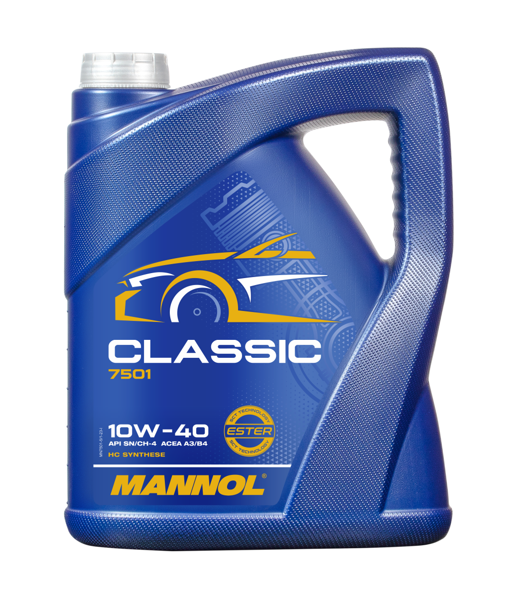 Моторное масло Mannol Classic 10W-40 полусинтетика 5 л (7501-5)