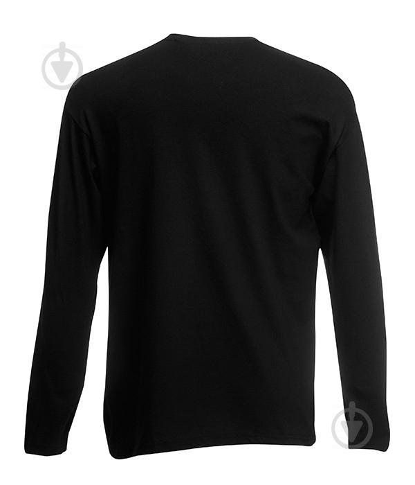 Чоловічий лонгслів Fruit of the Loom Original long sleeve T S Чорний (061428036S) - фото 2