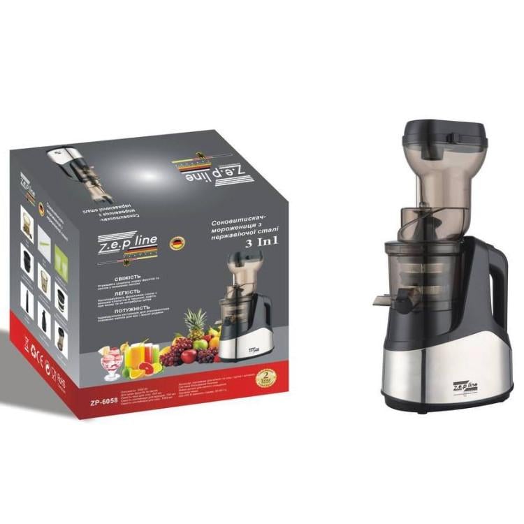 Соковыжималка шнековая Zepline ZP-6058 3в1 3000 Вт с морозицей с чашей 0,3 л (2547510201)