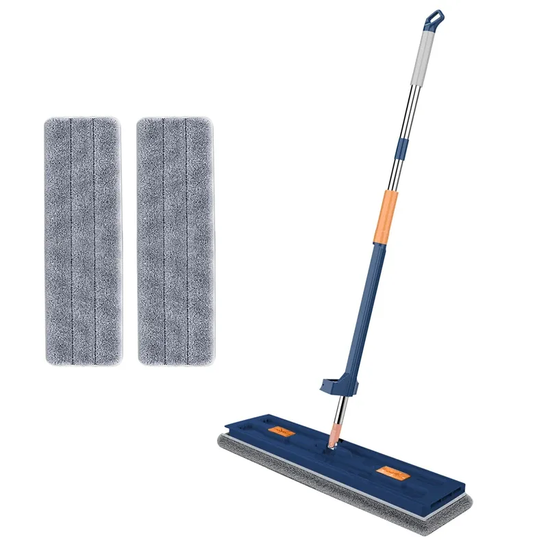 Швабра для швидкого прибирання з віджиманням і насадками 42x12 см (МКС318)
