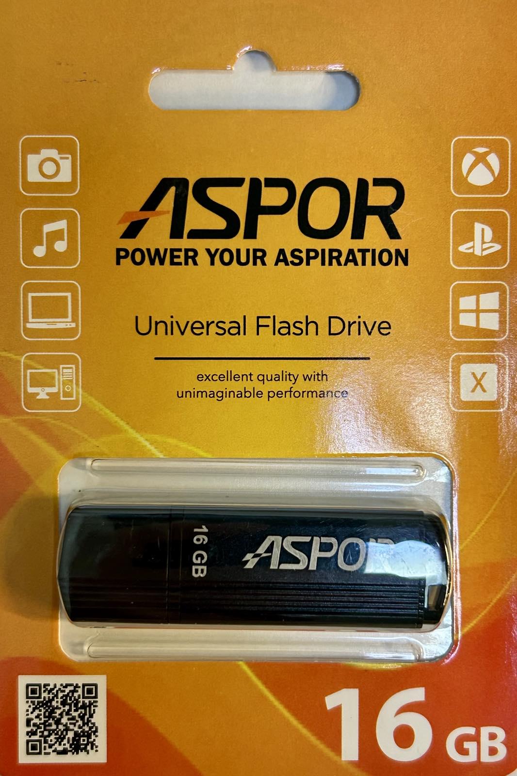 Флеш-память USB Aspor AR011 16GB Черный (1858272625) - фото 2 Флеш-память USB Aspor AR011 16GB Черный (1858272625) - фото 2