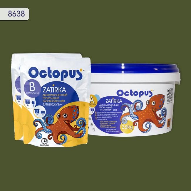 Затирка для плитки Octopus Zatirka 8638 эпоксидная 2,5 кг