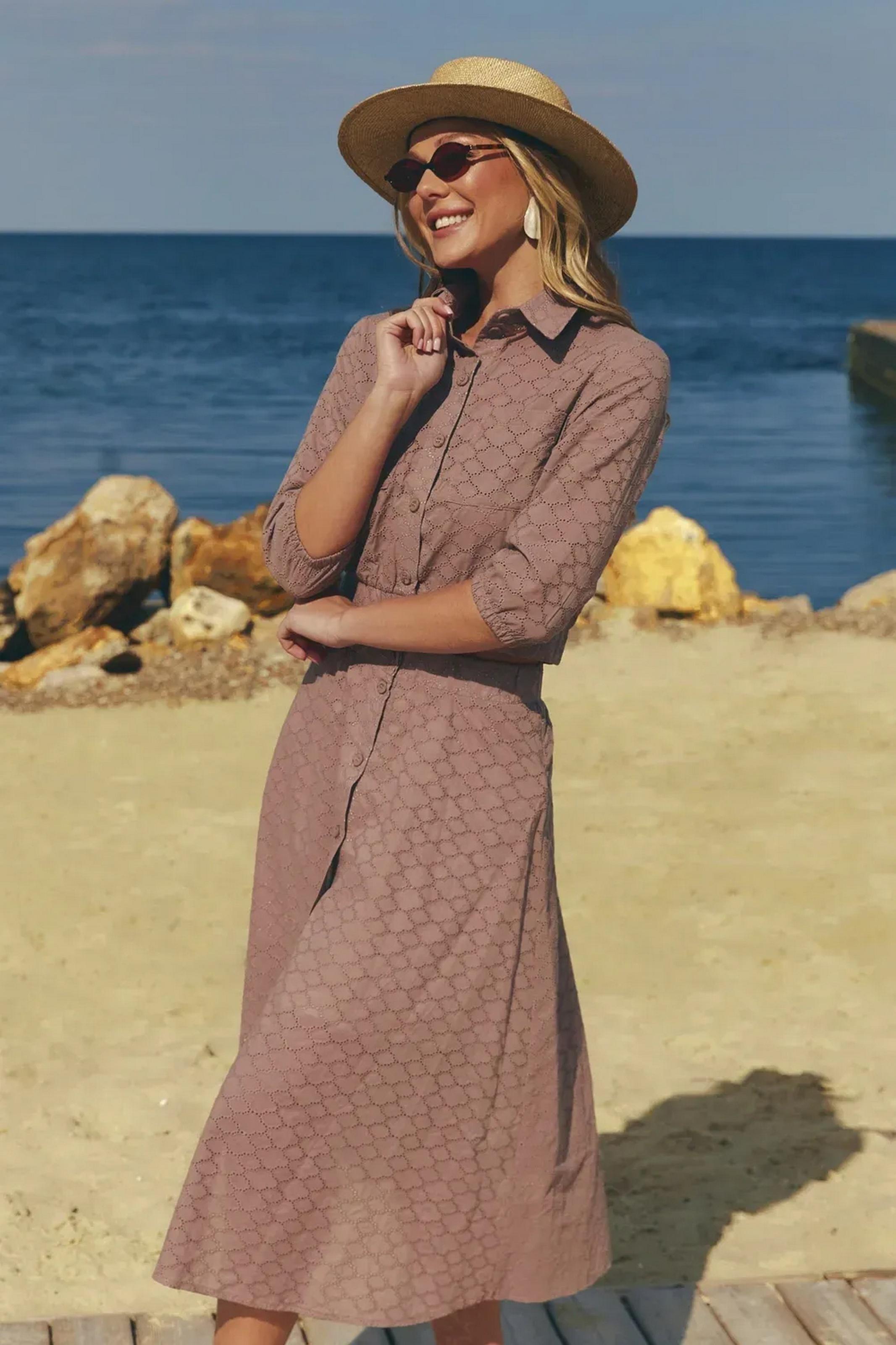 Костюм женский Seventeen кофта/юбка S-M Коричневый (104-2294.6408)