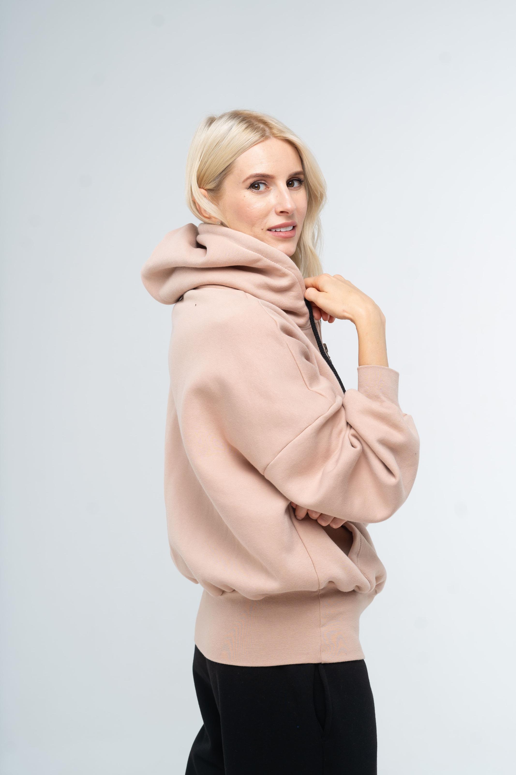 Толстовка жіноча утеплена ROZA 220104 L Піщаник (4824005663550) - фото 4 Толстовка жіноча утеплена ROZA 220104 L Піщаник (4824005663550) - фото 4