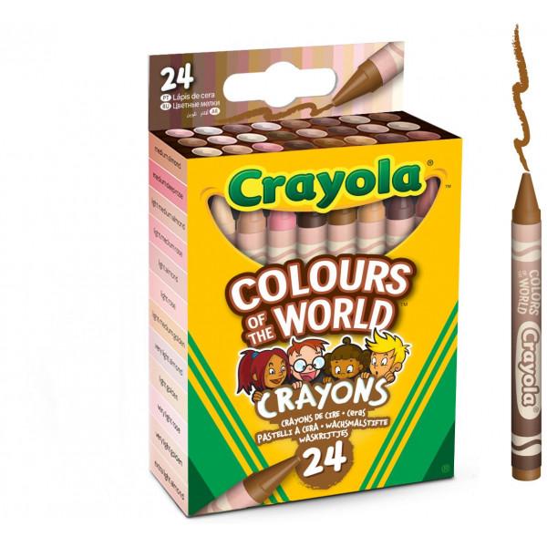 Набор воскового мела Crayola Colours of the World 24 шт. (52-0114)