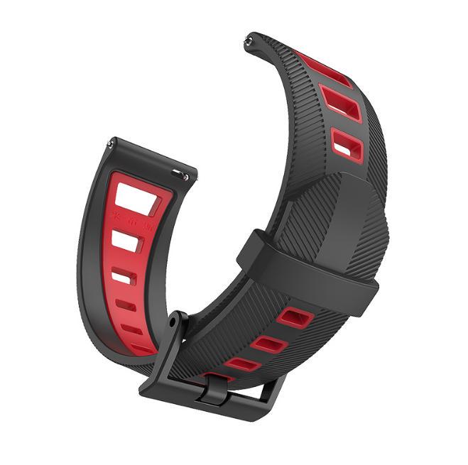 Ремешок для смарт-часов MiJobs Sport для Amazfit/Huawei/Samsung 22 мм Синий/Оранжевый (1993P)