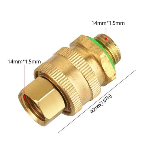 Переходник-адаптер для моек высокого давления M14x1,5 быстросъемный латунь (927323) - фото 3