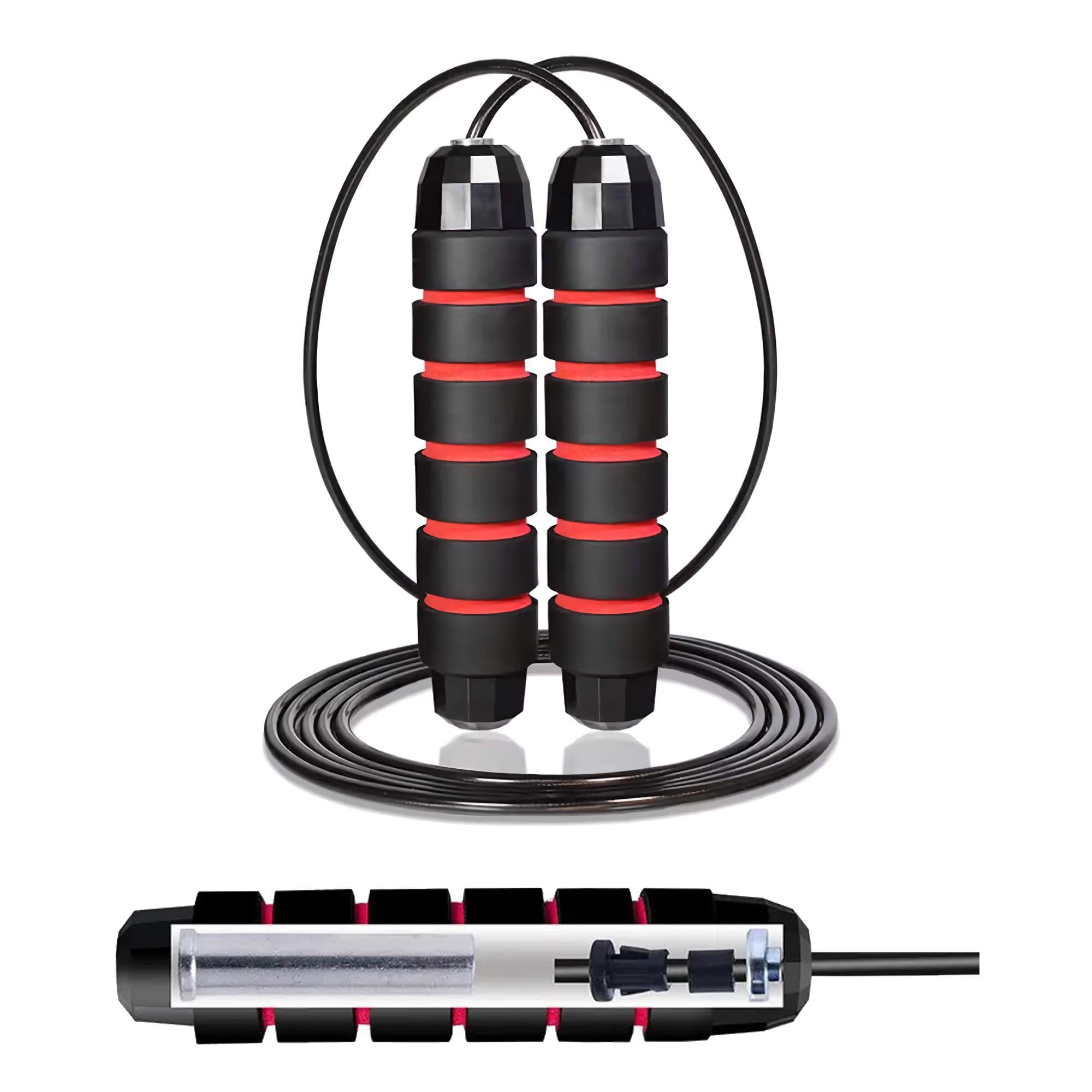 Скакалка скоростная для кроссфита Cornix Speed ​​Rope Classic XR-0354 с отягощением Black/Red (5276)
