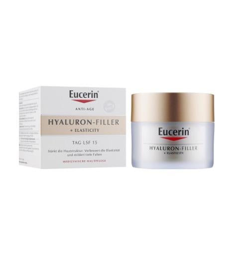 Крем для лица антивозрастной дневной Eucerin Hyaluron-Filler + Elasticity Day Cream SPF15 50 мл (2229893157)