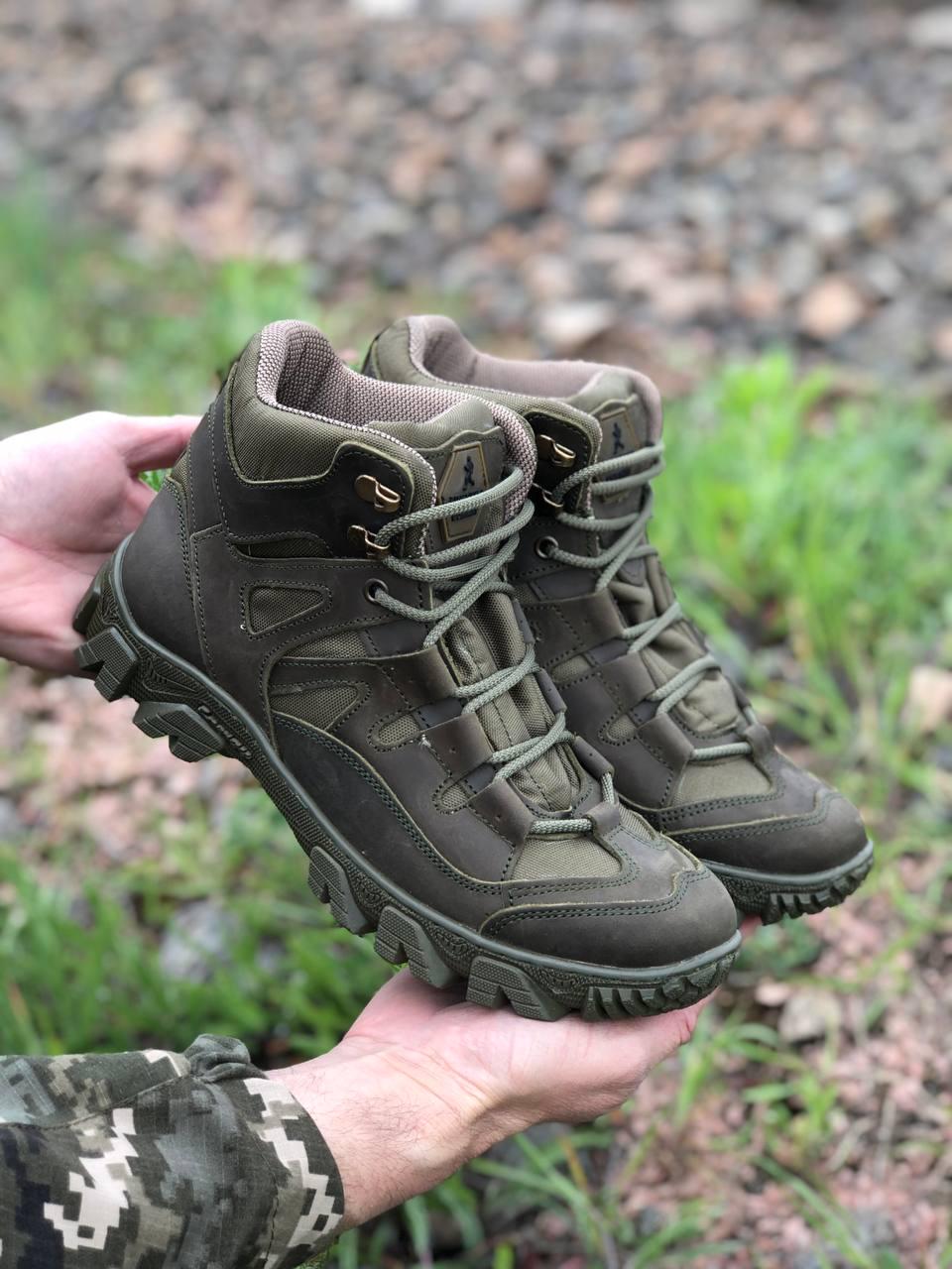 Берцы военные UKR-TEC из натуральной кожи р. 43 Олива (s14783)