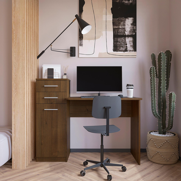 Стол письменный Компанит Пи Пи 3 Орех экко (26721522) - фото 1