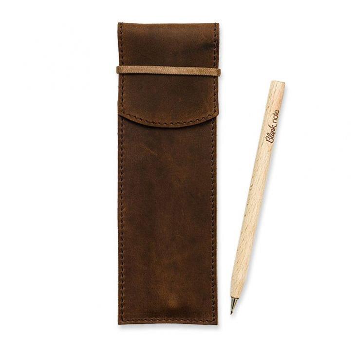 Чехол кожаный для ручек 1.0 Crazy Horse Темно-коричневый (A-026083) - фото 5 Чехол кожаный для ручек 1.0 Crazy Horse Темно-коричневый (A-026083) - фото 5