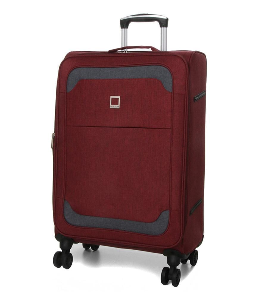 Чемодан Airtex Worldline Tirana 608 средний тканевый на 4 колесах 65x41x23 см 69 л Бордовый