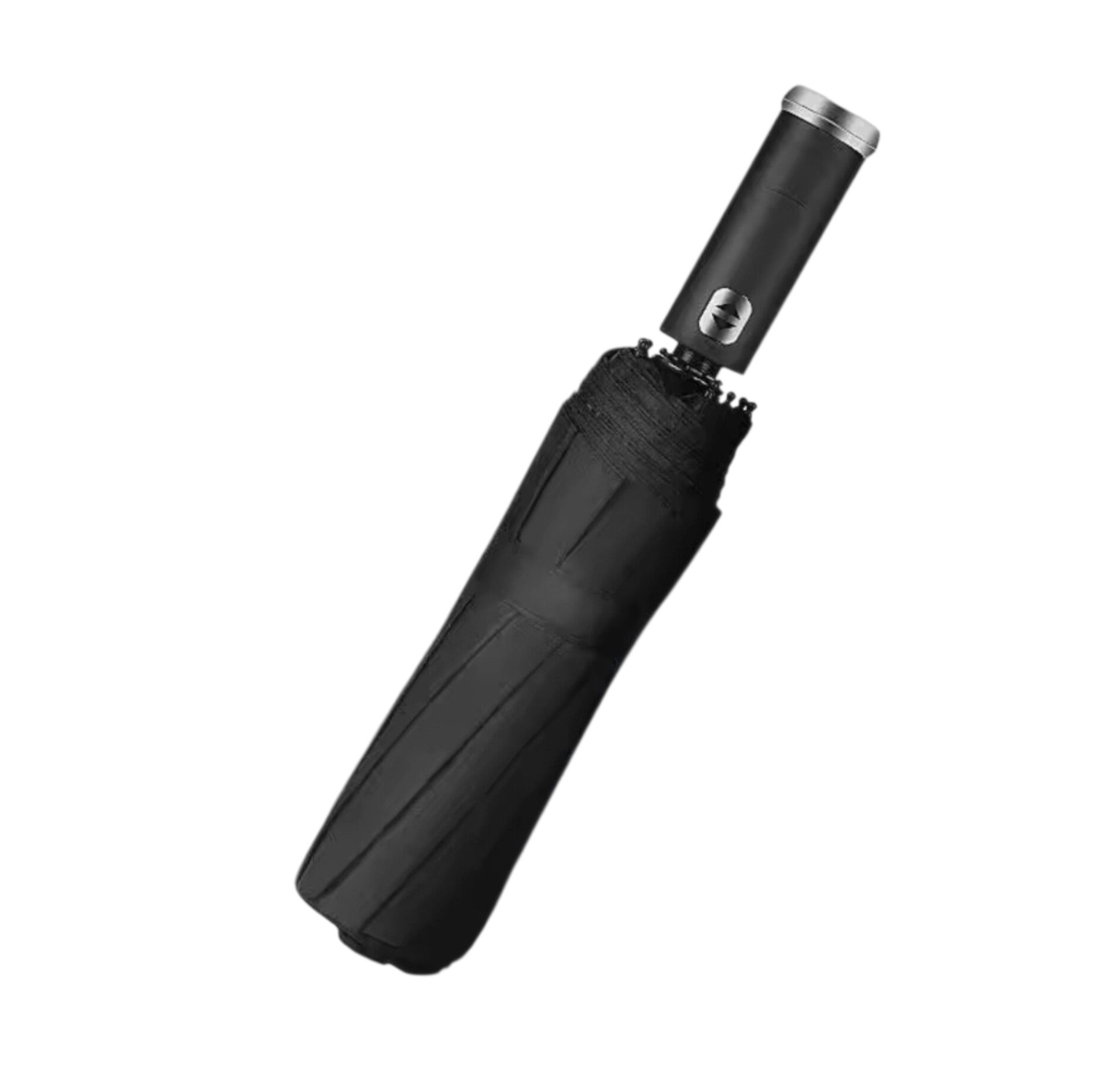 Зонт автоматический кольцо с поворотной подсветкой V0288 100 см Черный/Хром (1689900807)