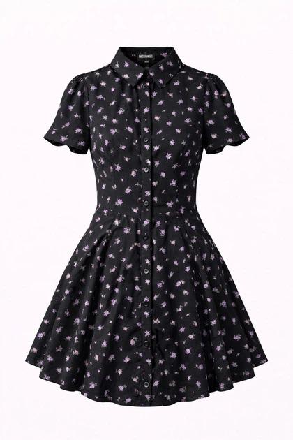 Платье Missguided DD928941 р. 34 Черный цветы