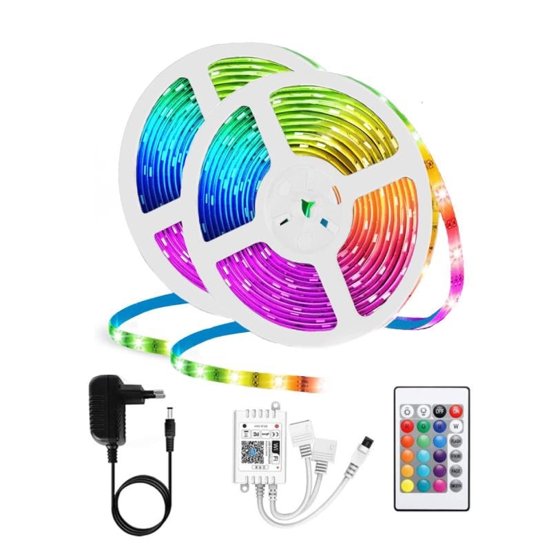 Світлодіодна LED стрічка Lem Berger 300LED RGB 10 м з пультом з керування (3309396)