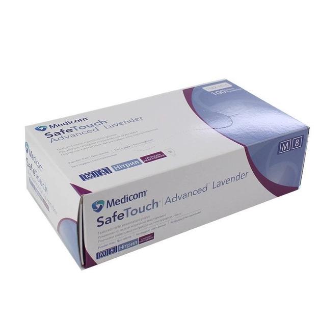 Рукавички нітрилові Safe Touch Lavender Medicom M 100 шт. Лавандовий