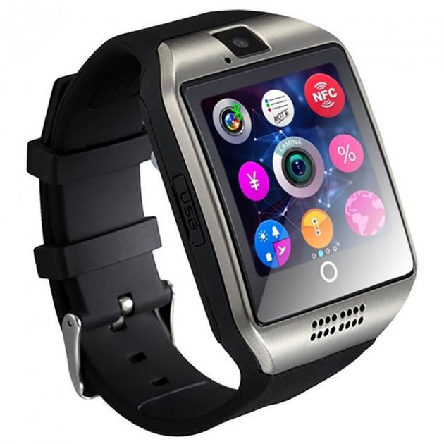 Смарт-часы телефон Q18 Bluetooth Black