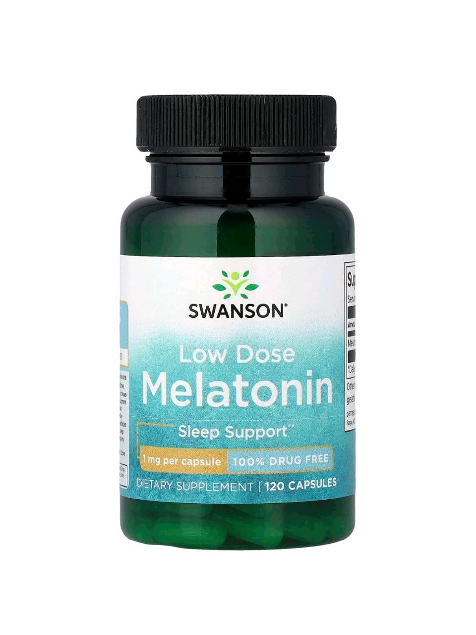 Мелатонин Swanson Melatonin 1 мг 120 капс. (1237SW)