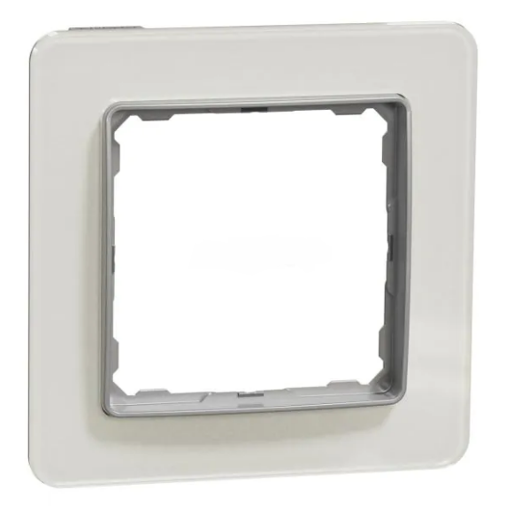 Рамка одинарна Schneider Electric Sedna Elements Білий скло (29675271)
