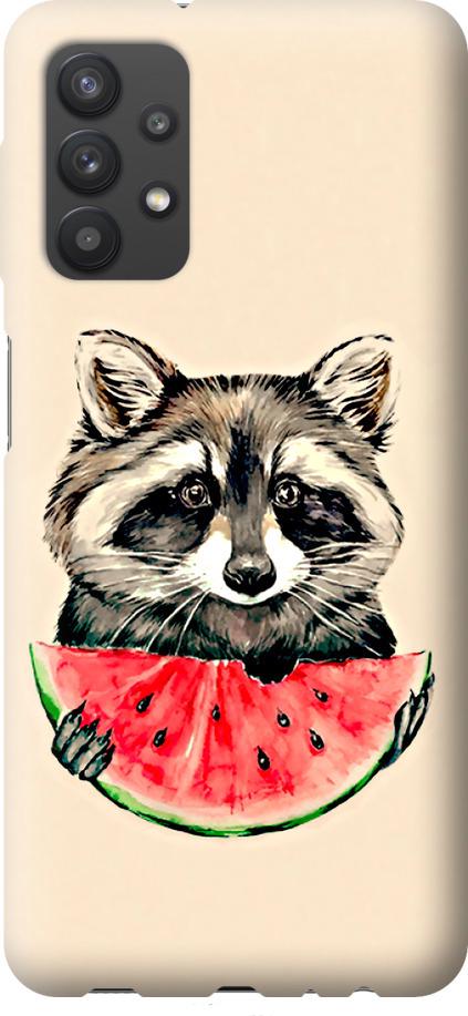 Чохол на Samsung Galaxy A32 A325F Єнотик з кавуном (4605u-2204-42517) Чохол на Samsung Galaxy A32 A325F Єнотик з кавуном (4605u-2204-42517)