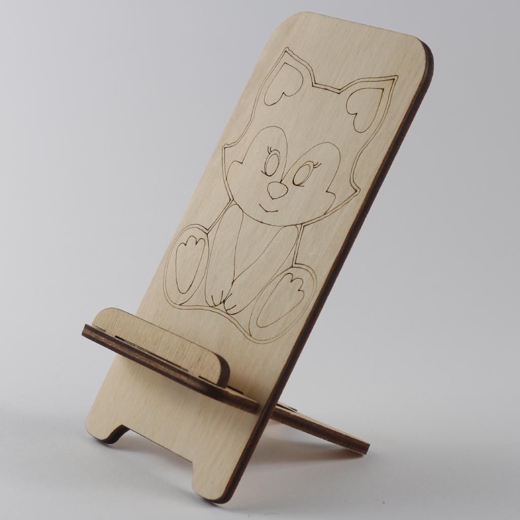 Подставка-держатель для телефона из дерева для детей 4 (159 (03020156)
