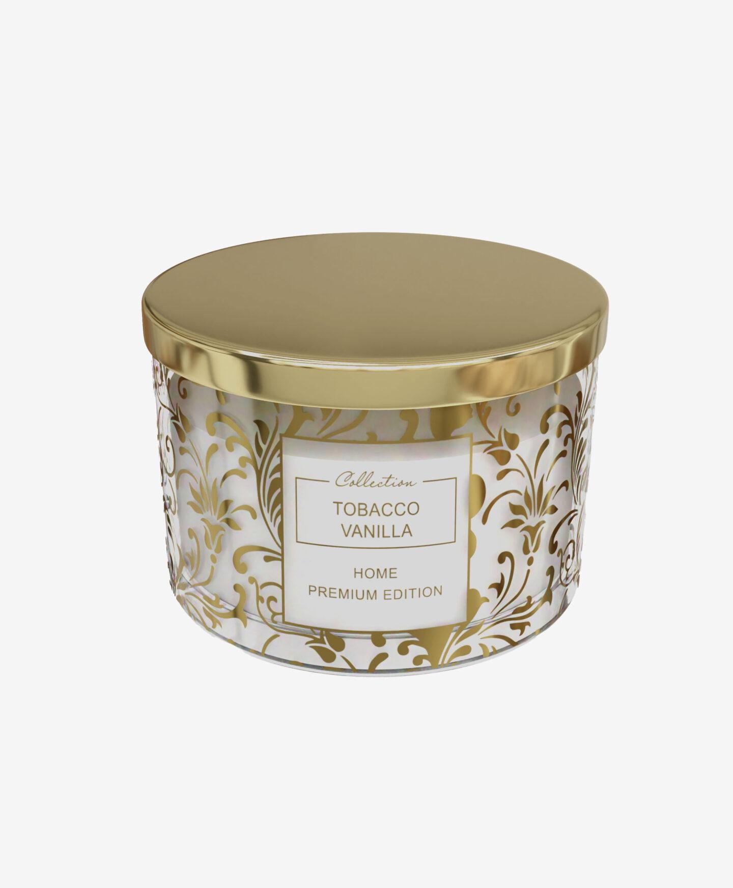 Ароматическая свеча Aromatherapy HOME с крышкой Ваниль-табак (30297589)