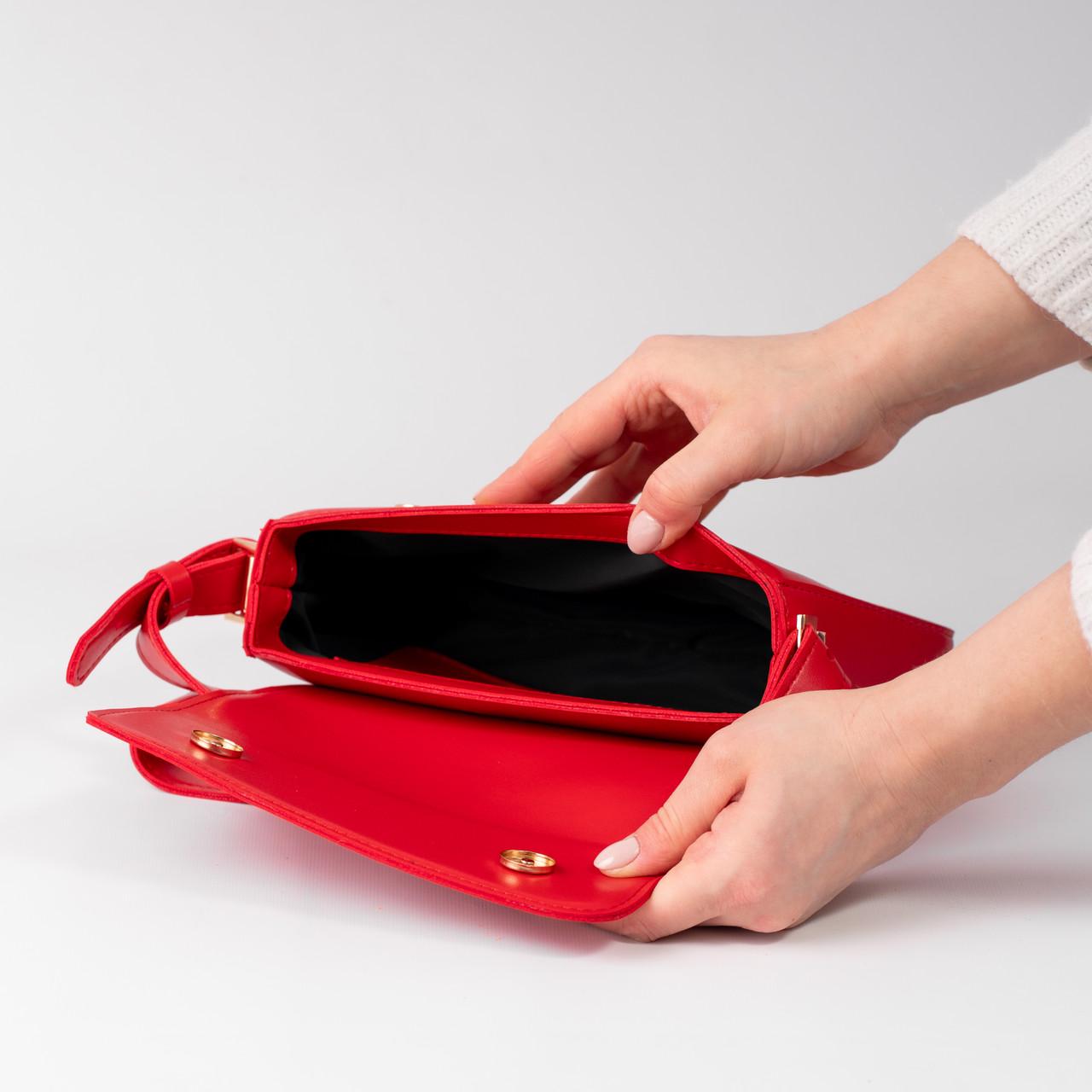 Сумка женская багет XENIA № 26-24 Красный - фото 3 Сумка женская багет XENIA № 26-24 Красный - фото 3