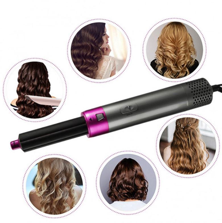 Фен-щетка стайлер EM Hot Air Styler 5в1 Серый (307) - фото 3 Фен-щетка стайлер EM Hot Air Styler 5в1 Серый (307) - фото 3
