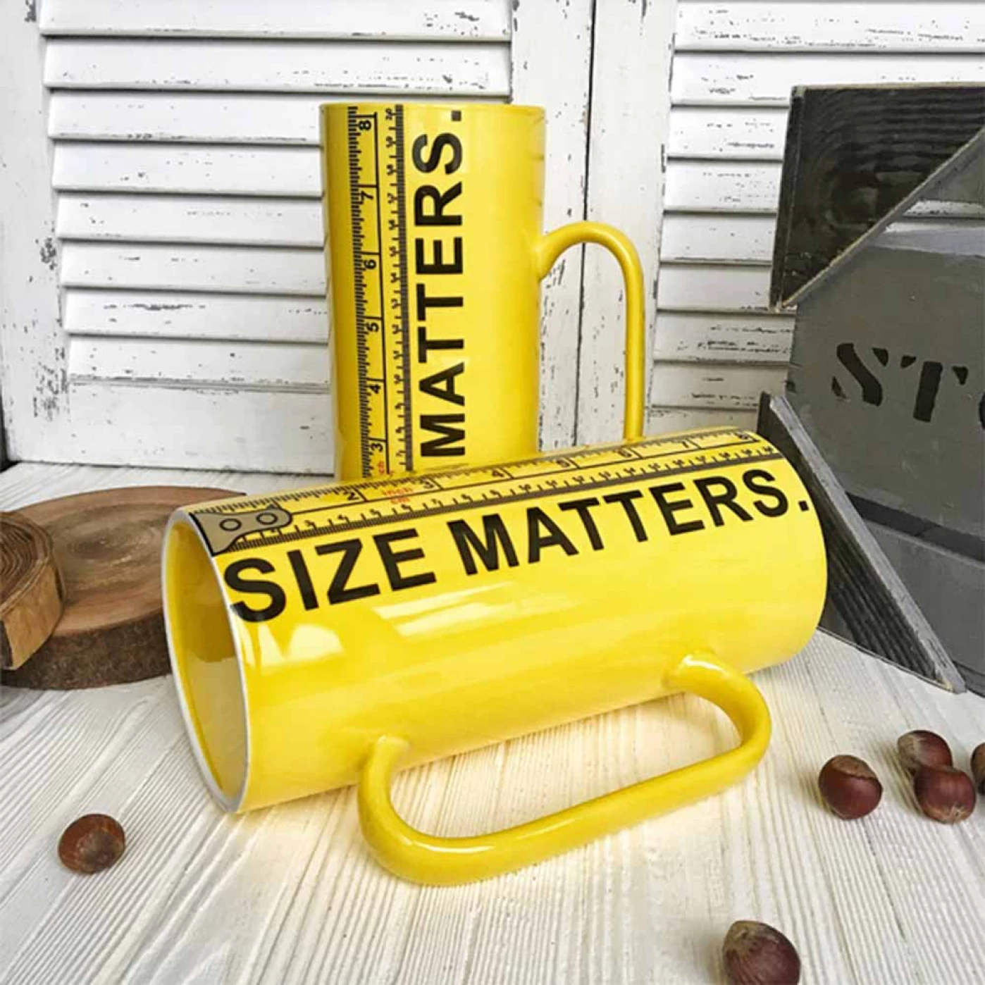Кружка "Size matters" керамическая 20 см 1000 мл - фото 9 Кружка "Size matters" керамическая 20 см 1000 мл - фото 9