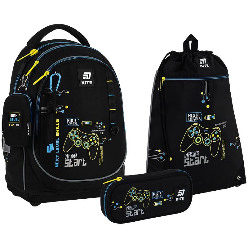 Шкільний набір KITE Education Good Game SET_K25-724S-4 рюкзак/пенал/сумка