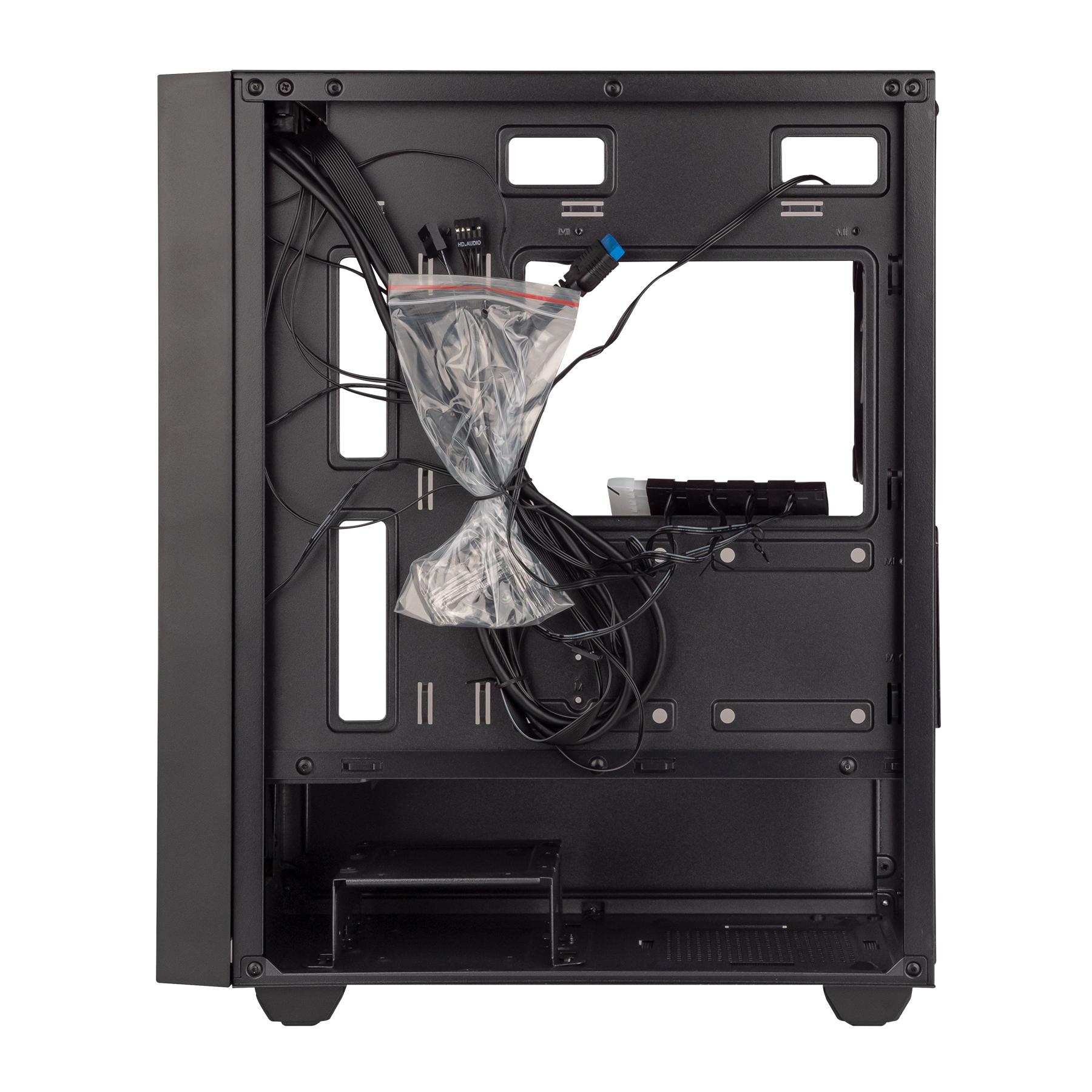 Корпус компьютерный PrologiX E107 без PSU Black - фото 6