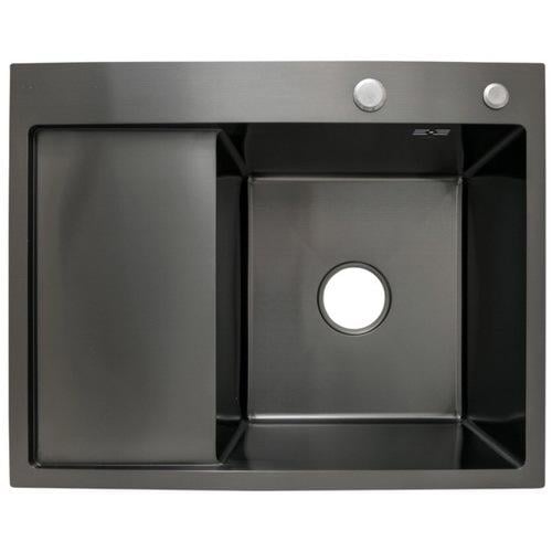 Мийка кухонна Lidz нержавіюча сталь LDH6350BLPVD4558947528 635x500 мм прямокутна 1 мм (239635)