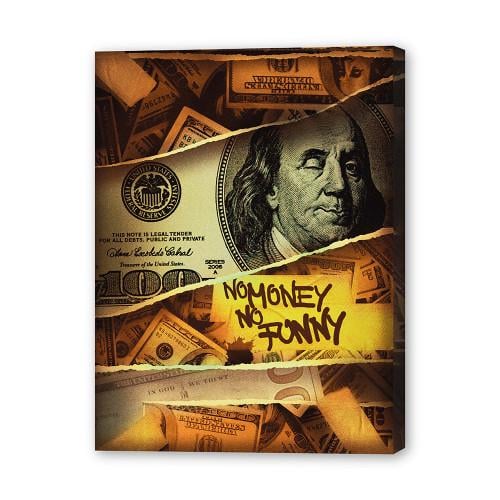 Картина No Money No Funny 45x60 см (P0476)