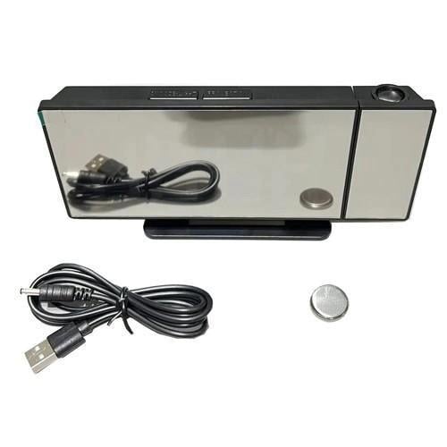 Часы настольные зеркальные VST-896S с проектором цифр (9091) Часы настольные зеркальные VST-896S с проектором цифр (9091)