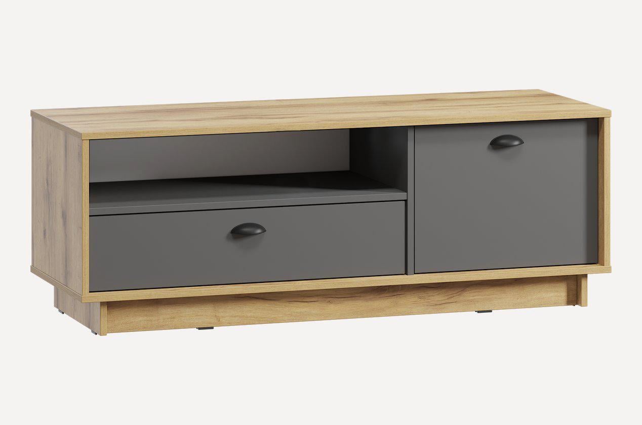 Тумба Moreli під телевізор у вітальню K-0003 Аппалачі/Антрацит