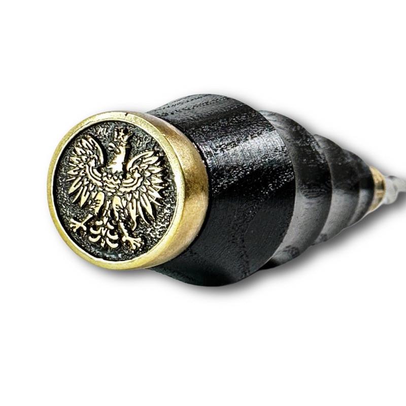 Шампур для шашлику Польський герб Коло з дерев'яною ручкою (SKK14) - фото 2 Шампур для шашлику Польський герб Коло з дерев'яною ручкою (SKK14) - фото 2