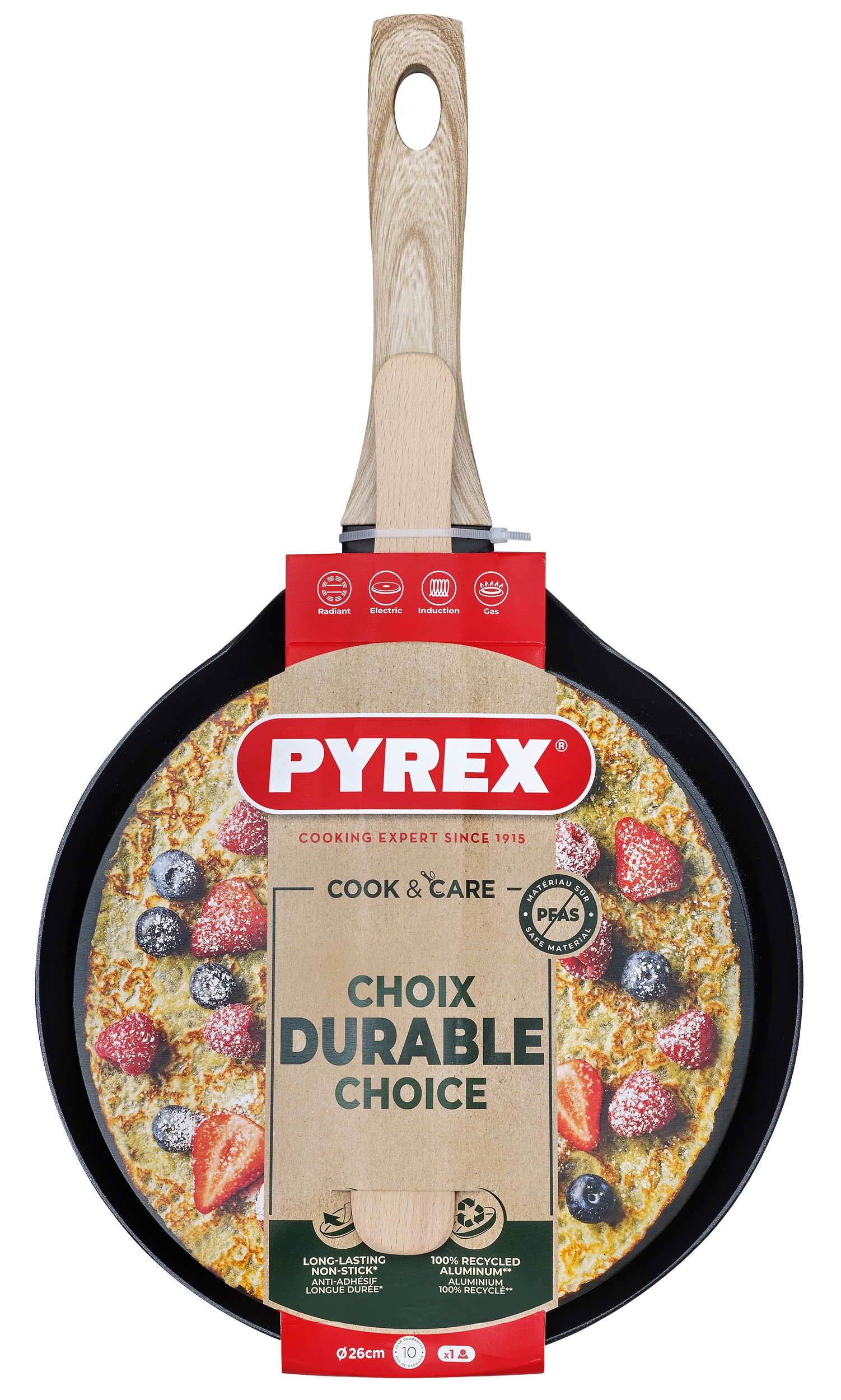 Сковорода PYREX CookCare 26 см (UG-CR26BK6/8046) - фото 5 Сковорода PYREX CookCare 26 см (UG-CR26BK6/8046) - фото 5