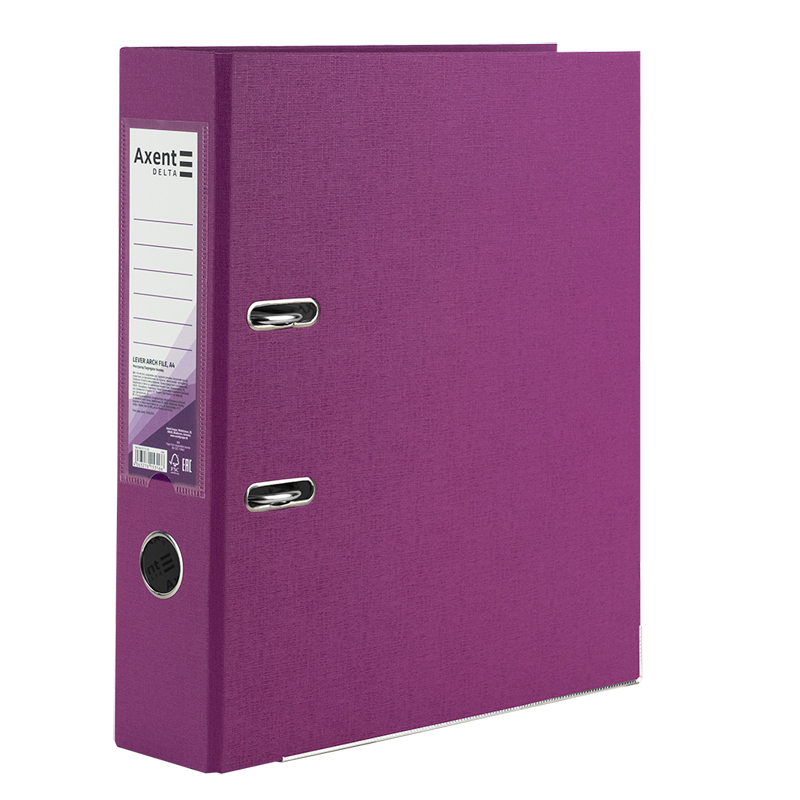 Папка-регистратор односторонняя PP D1714-26C 75 см собранная Сливовый (4063276151766)