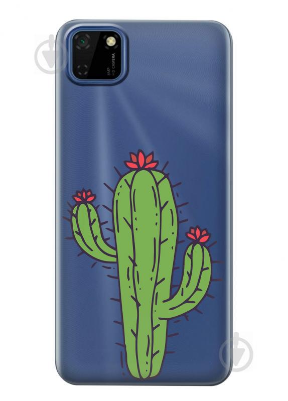 Прозрачный силиконовый чехол iSwag для Huawei Y5p с рисунком - Тропический кактус (KS2396) Прозрачный силиконовый чехол iSwag для Huawei Y5p с рисунком - Тропический кактус (KS2396)