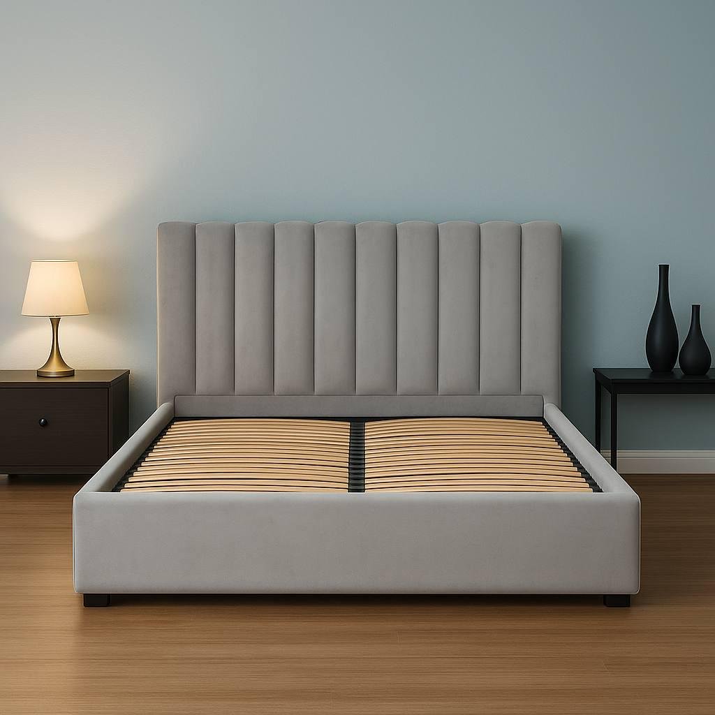 Кровать Suenos Ondulado Basico 160х200 см Lili 94 Серый (33410011-94) - фото 3