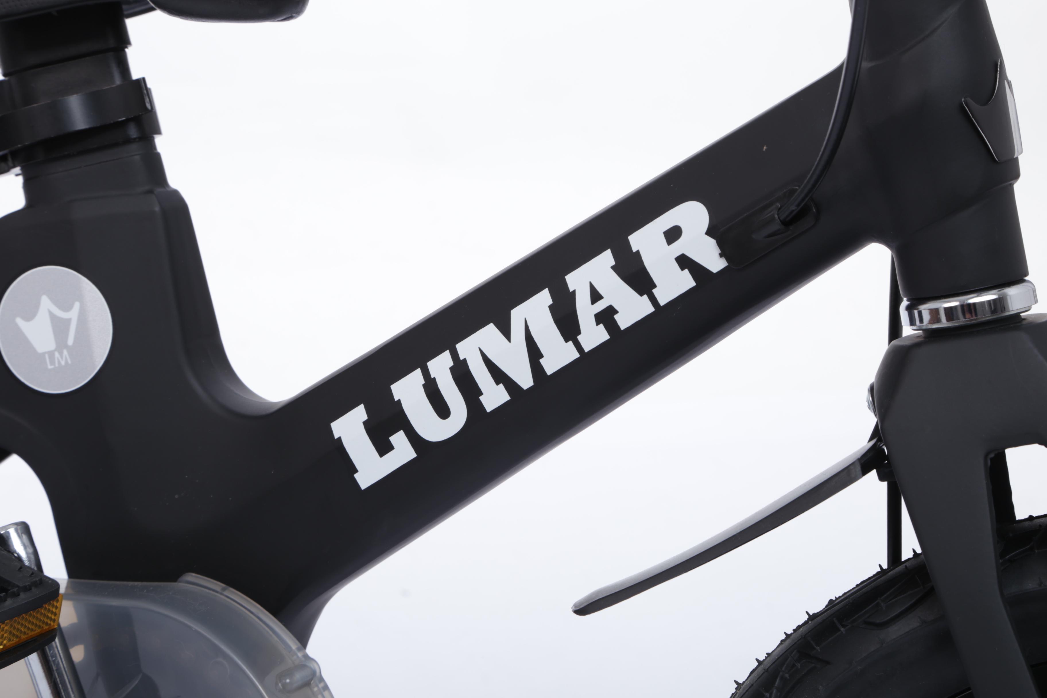 Магнієвий дитячий велосипед LUMAR 18'' Чорний матовий (1802) - фото 5