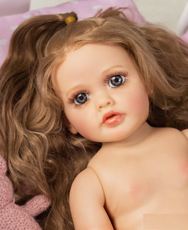 Кукла Reborn Алиса винил-силиконовая с соской/бутылочкой 55 см (1723677104) - фото 6 Кукла Reborn Алиса винил-силиконовая с соской/бутылочкой 55 см (1723677104) - фото 6