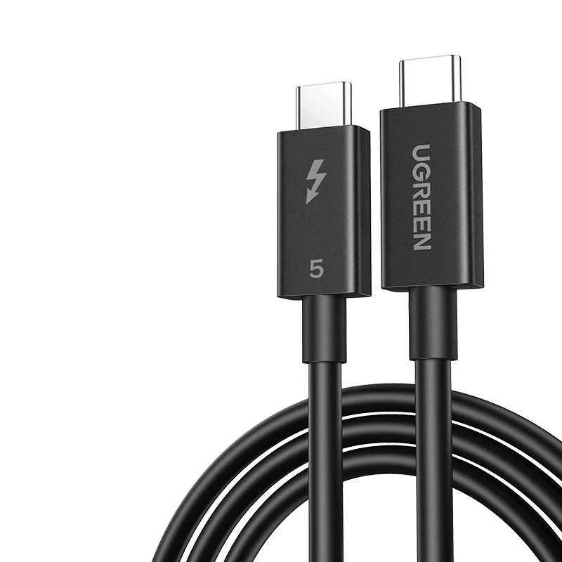 Кабель USB-C UGREEN L703 Thunderbolt 5PD 240W 1 м Black (45996)