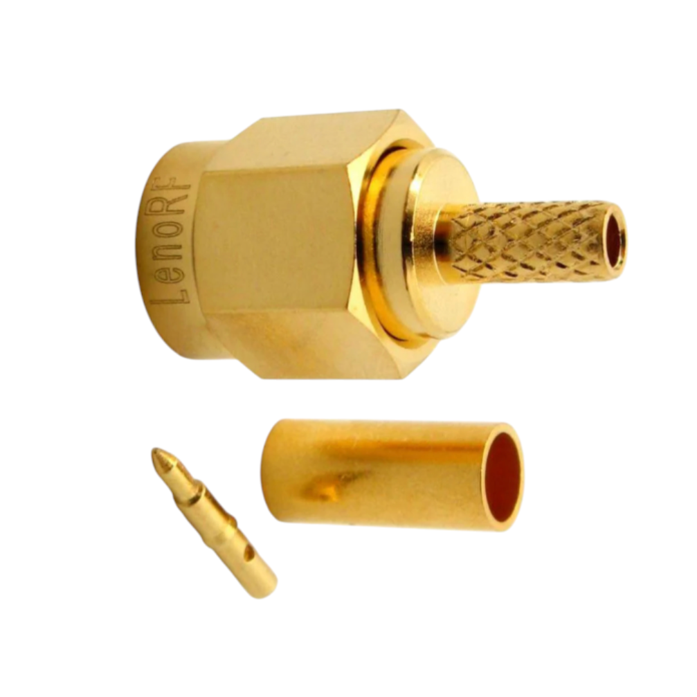 Коннектор SMA Leno RF 3.01.298 male для коаксиального кабеля RG316 1 шт. (000049223)